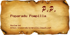 Poparadu Pompilla névjegykártya
